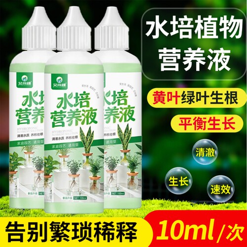 水培植物专用营养液通用型绿萝富贵竹转运龟背郁金香发财树肥料Y