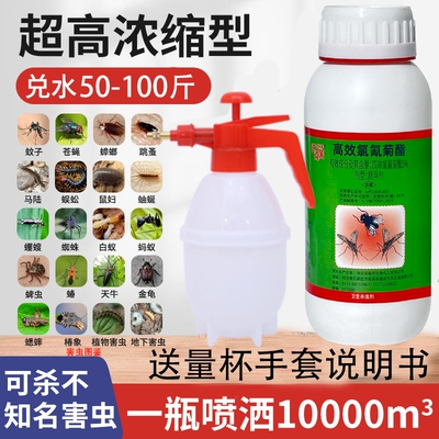 高效氯氰菊酯蚊子蟑螂跳蚤杀虫剂