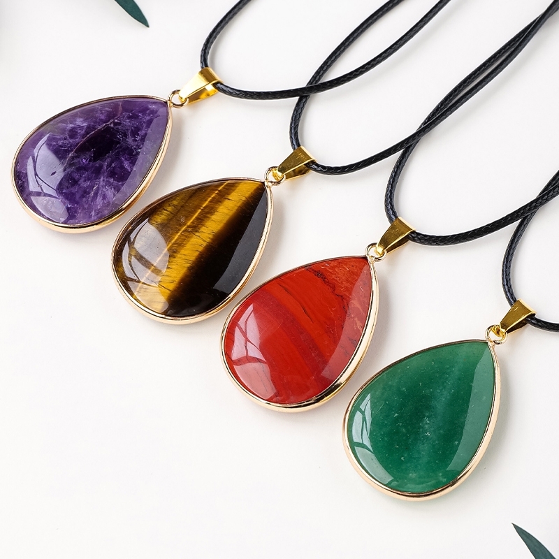 润阳珠宝天然水晶镶边吊坠