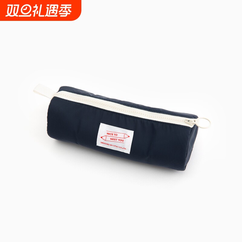 2025新款日系简约笔袋学生ins高颜值女生文具零钱包袋圆筒笔