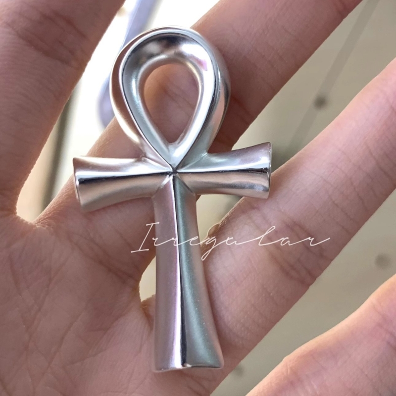 原创手作安卡符吊坠项链复古小众设计高级简约时尚百搭毛衣链饰品