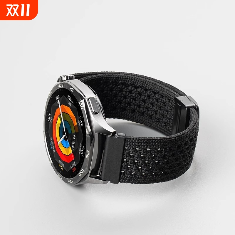 适用华为GT5手表watchgt5表带watch5手表带gt4智能gt3新款watch4磁吸pro编织gt2运动腕表buds透气男女腕带夏