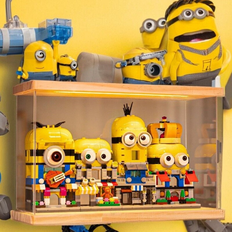 2025新款兼容乐高积木小黄人马里奥街景拼装6玩具8男女孩摆件礼