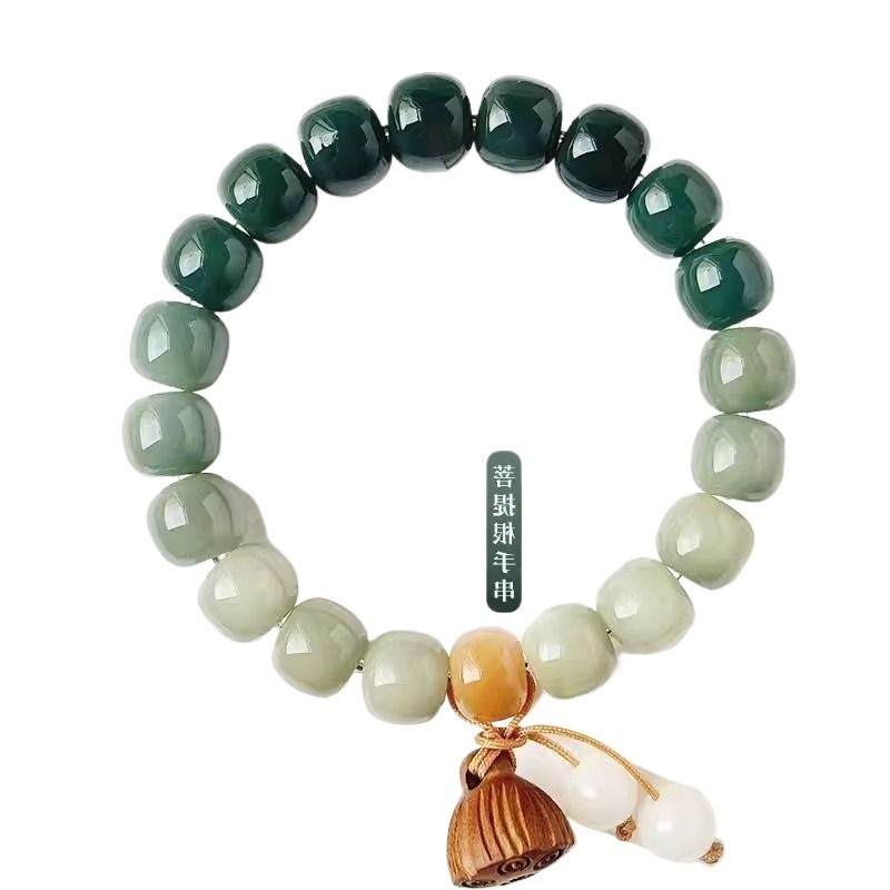 绿渐变手串中式桃木莲蓬吊坠桶珠单圈文玩佛珠男女款手链,饰品/流行首饰/时尚饰品新,手饰/手串,淘宝优惠券,粉丝福利购,淘宝优惠卷