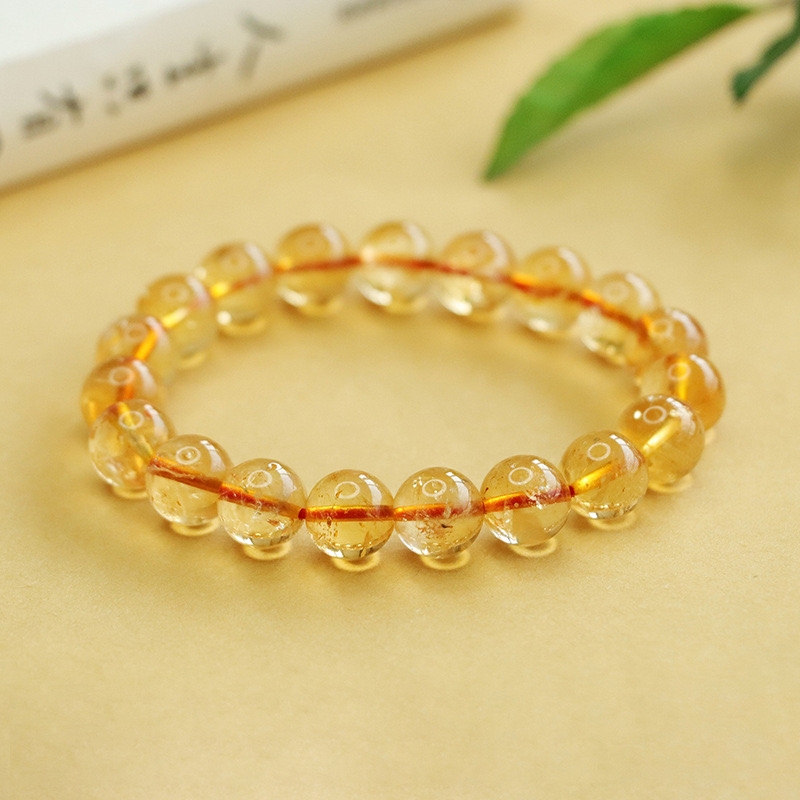 黄水晶手链手串普琳丝