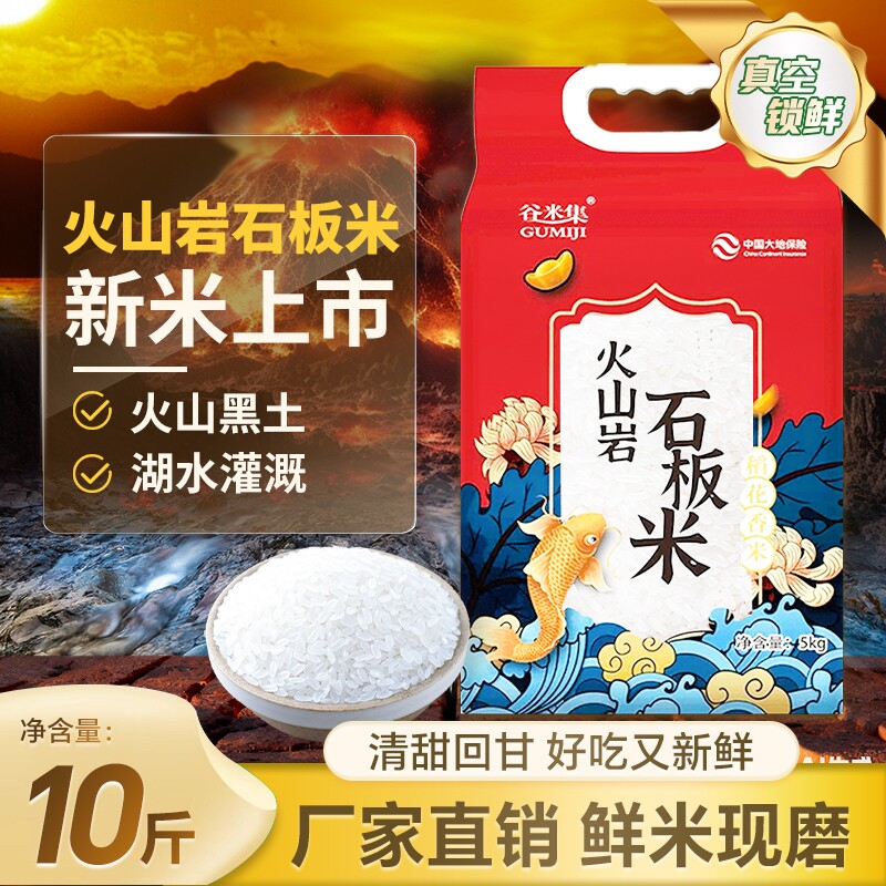 谷米集东北长粒香米当季黑龙江米10斤香米东北大米新米粳米煮粥米