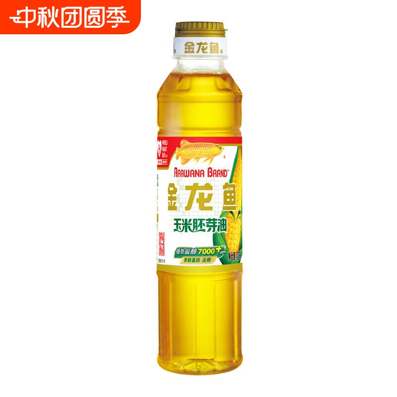 金龙鱼玉米胚芽油400ml小瓶装压榨家用炒菜烘焙食用油优质植物图片