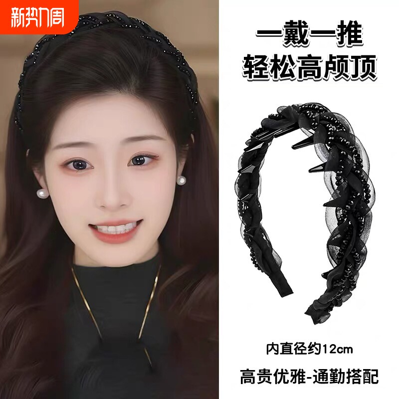 赫本风气质网纱发箍女2026新款显脸小高颅顶头箍发卡巴黎王妃头饰