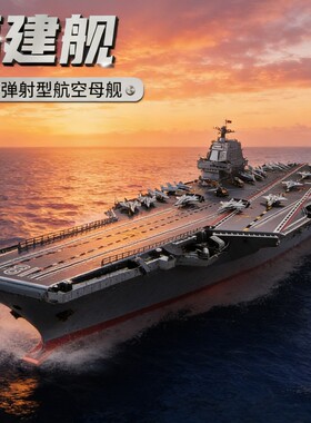 【新品】福建舰积木模型