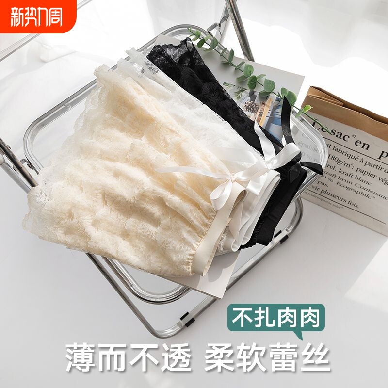 2025新款多层蕾丝安全裤防走光jk打底裤宽松不卷边夏季薄款短裤