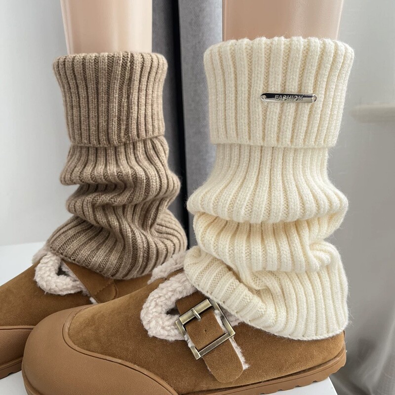 针织袜套堆堆袜子女款春夏腿套加长运动小腿袜百搭显瘦羊毛长袜