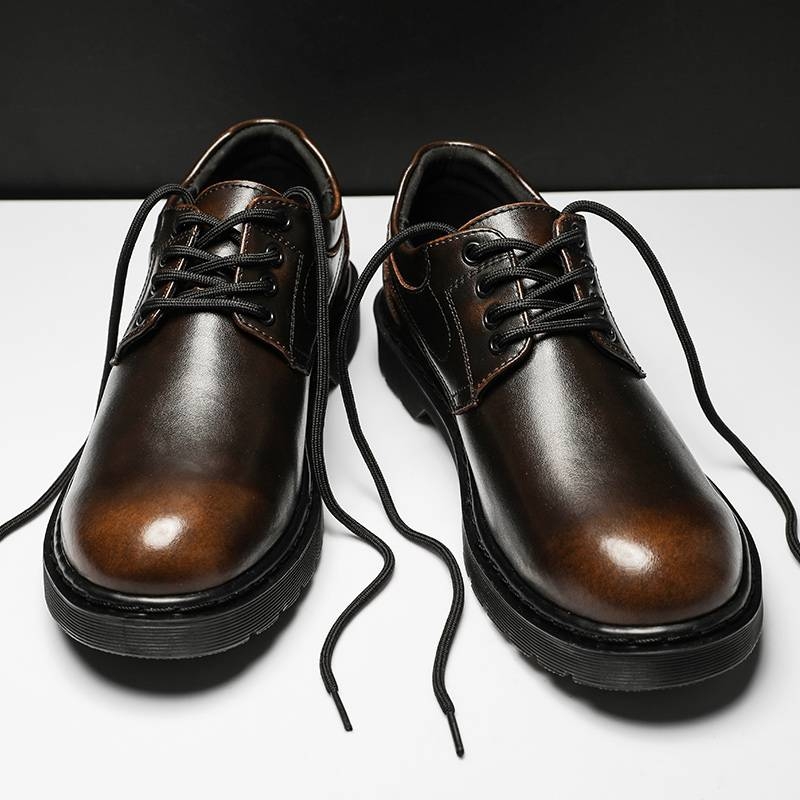 秋季大码马丁靴男低帮45英伦风46男士大头工装鞋47真皮休闲皮鞋48