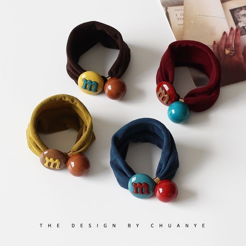 新款高颜值橡皮筋高级发圈简约可爱头绳不勒发绳无扎痕头饰发饰品