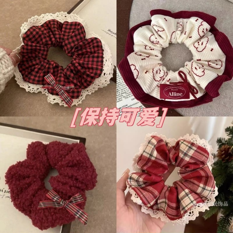 秋冬新款卡通小狗可爱大肠发圈甜美丸子头扎头发橡皮筋高级感头饰,饰品/流行首饰/时尚饰品新,发饰,淘宝优惠券,粉丝福利购,淘宝优惠卷