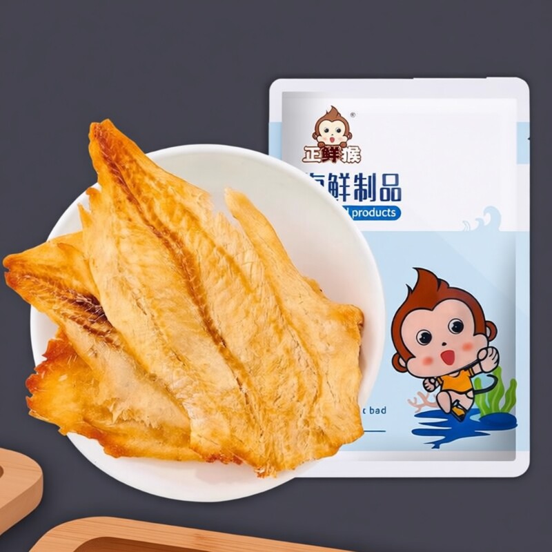 鳕鱼片烤鱼片干青岛特产海鲜零食即食小鱼干孕妇小吃深海鱼骨鱼刺