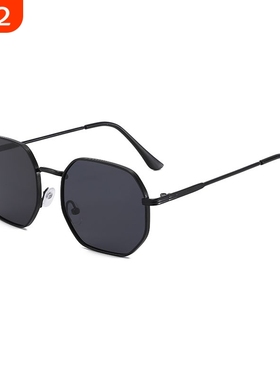 高级感复古小框墨镜方形太阳镜ins潮流防紫外线时尚拍照男女同款