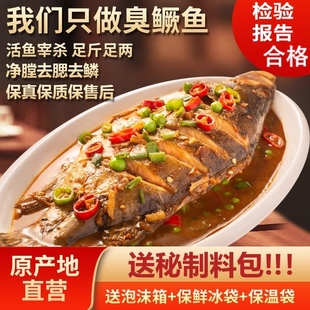 臭桂魚凈膛腌制半成品方便送料包 徽緣安徽正宗黃山臭鱖魚1斤一條