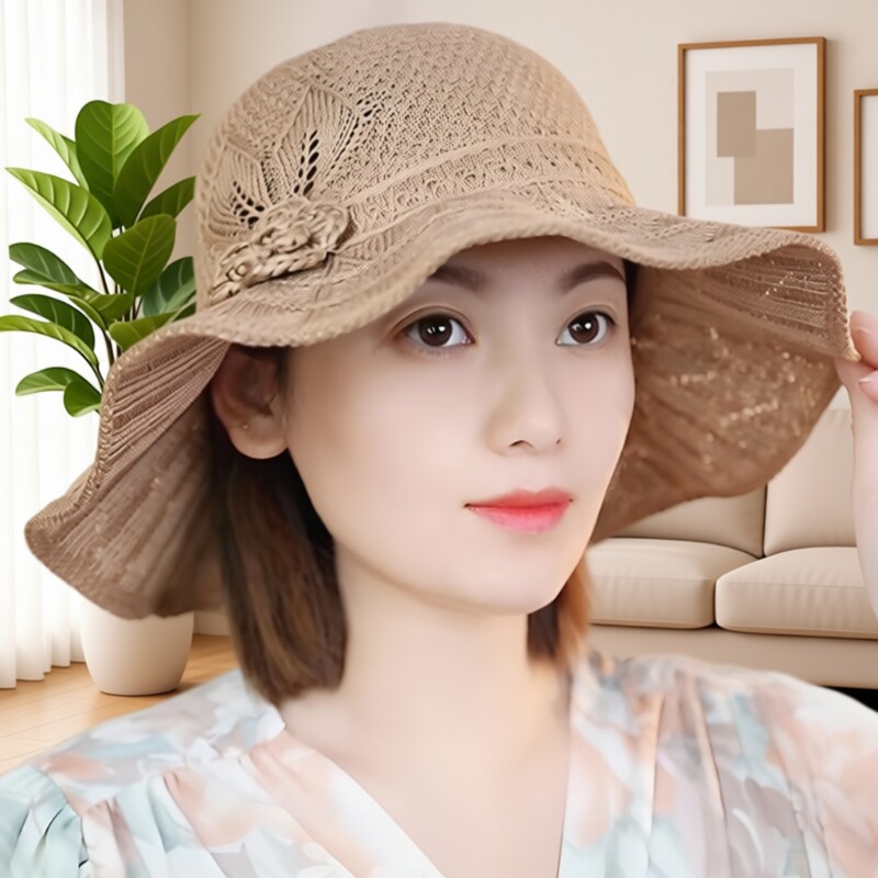 宽檐防晒女渔夫帽|超1000次加购图片