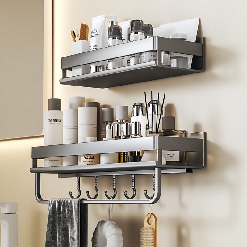 卫生间置物架浴室架子壁挂式洗手台收纳架免打孔厕所挂架洗手间