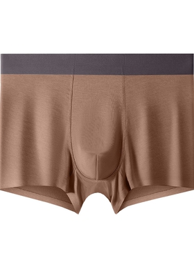 男士内裤80支莫代尔生大码一式撞色腰带四角LHF裤无男新抗菌平角