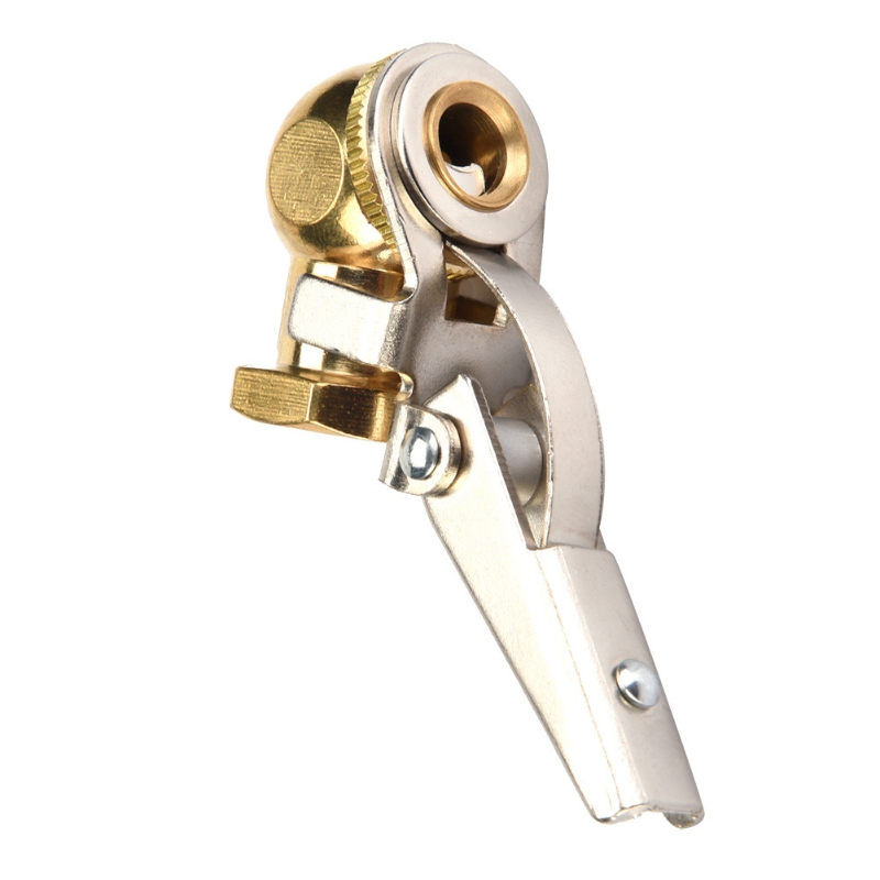 汽车轮胎打气嘴快速充气嘴夹头配件打气咀取气纯铜接头表管胎压枪