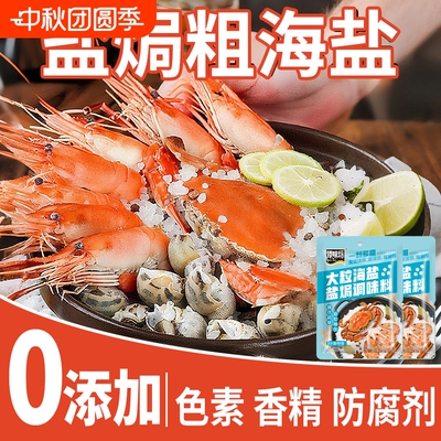 大粒海盐盐焗调味料海鲜粗盐盐焗专用盐焗鸡粉八角香料调味包正品