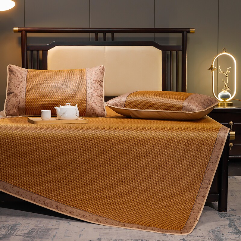 凉席夏天冰丝席藤席夏天可折叠家用空调席上下铺学生席子竹席草席