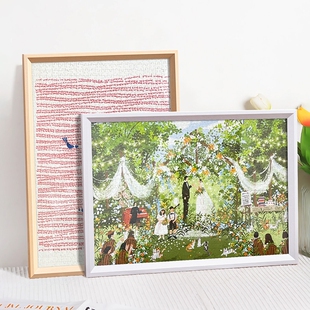 拼图专用相框1000片300一千块70x50空框平图画框装裱简约拼图相框