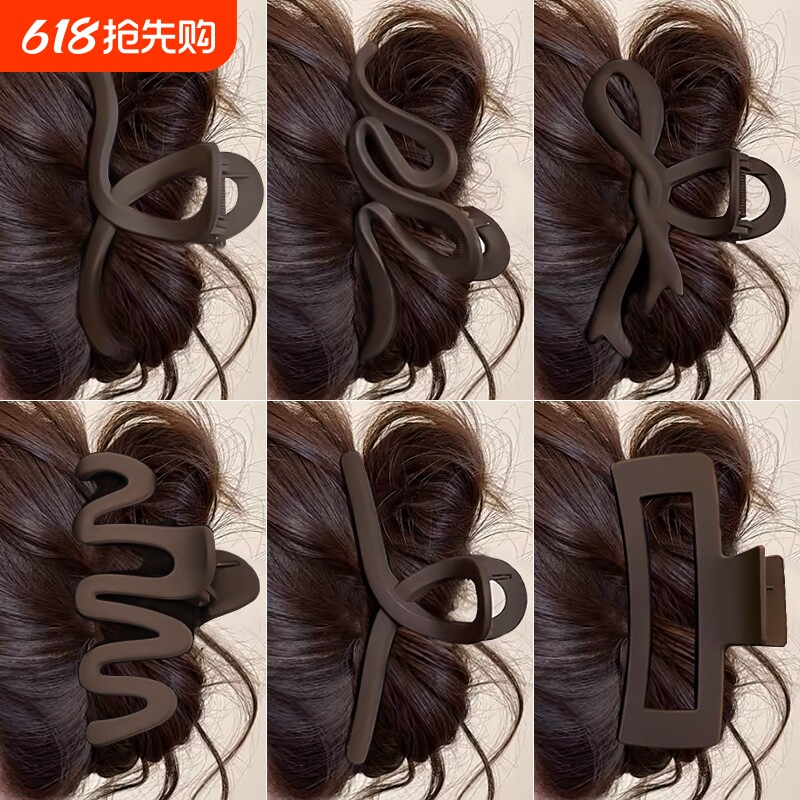 抓夹女2025年新款发夹后脑勺大号发量多鲨鱼夹子发卡头饰高级感