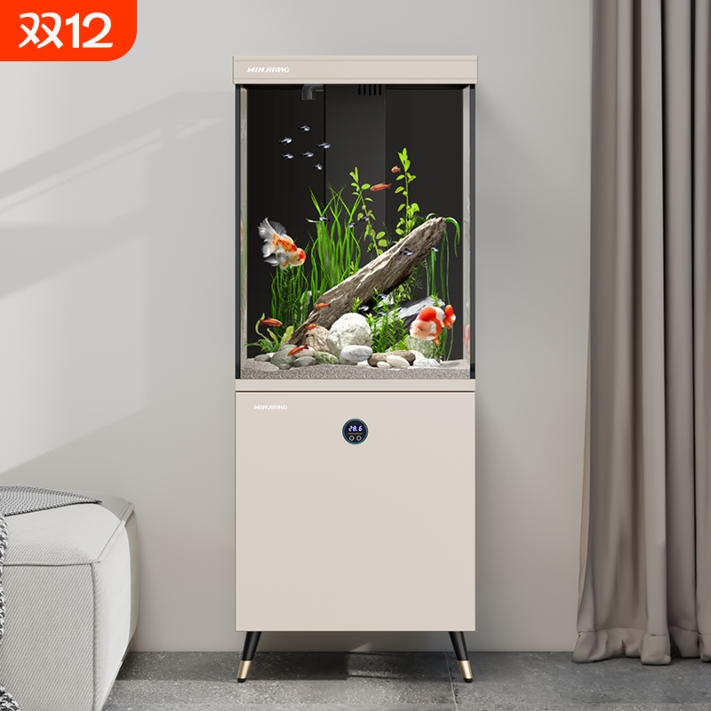 闽江客厅办公室超白玻底滤生态缸