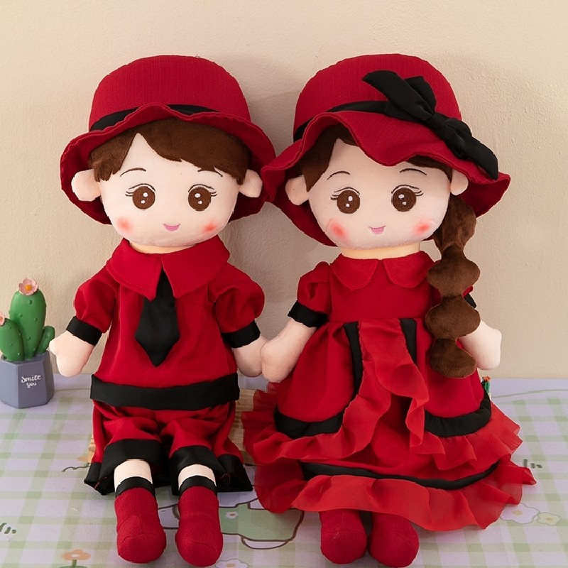 新婚压床娃娃一对结婚新款高档喜娃娃结婚礼物送新人婚房床上布置