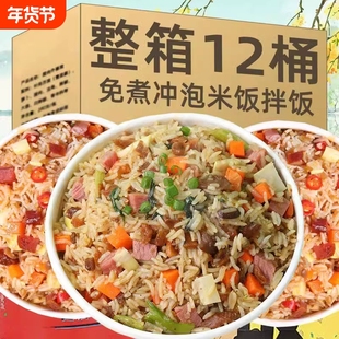冲泡拌饭自热米饭大份量宿舍即食方便免煮懒人预制菜方便速食快餐