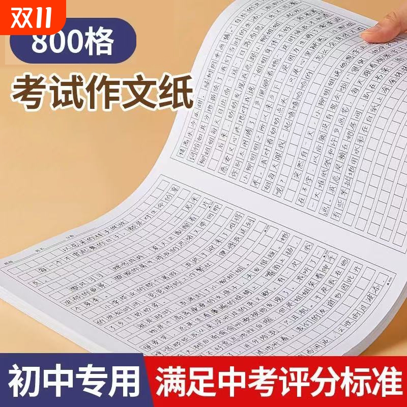 800格1000格初高中考试作文纸
