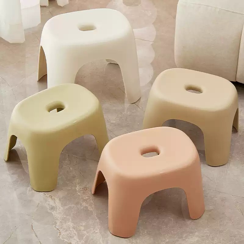 加厚小凳子家用塑料客厅板凳椅子儿童洗澡浴室换鞋矮凳可叠放防滑