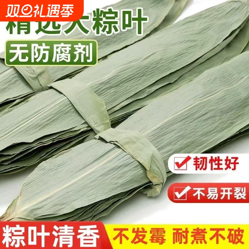 野生干粽叶粽子叶端午包粽子粽叶批发优惠清香采摘特大号家用糯米