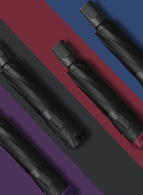 8骨超大号雨伞手动三折叠男女商务双人睛雨两用抗暴风雨太阳伞