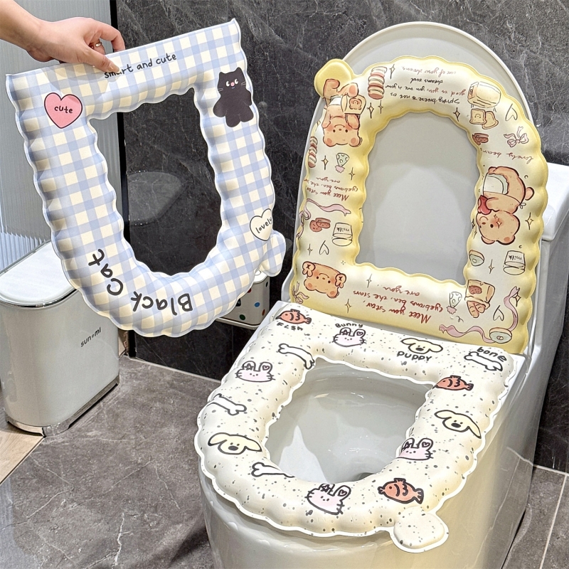 可爱马桶坐垫四季通用免洗防水厕所座圈垫家用夏季2025新款坐便套