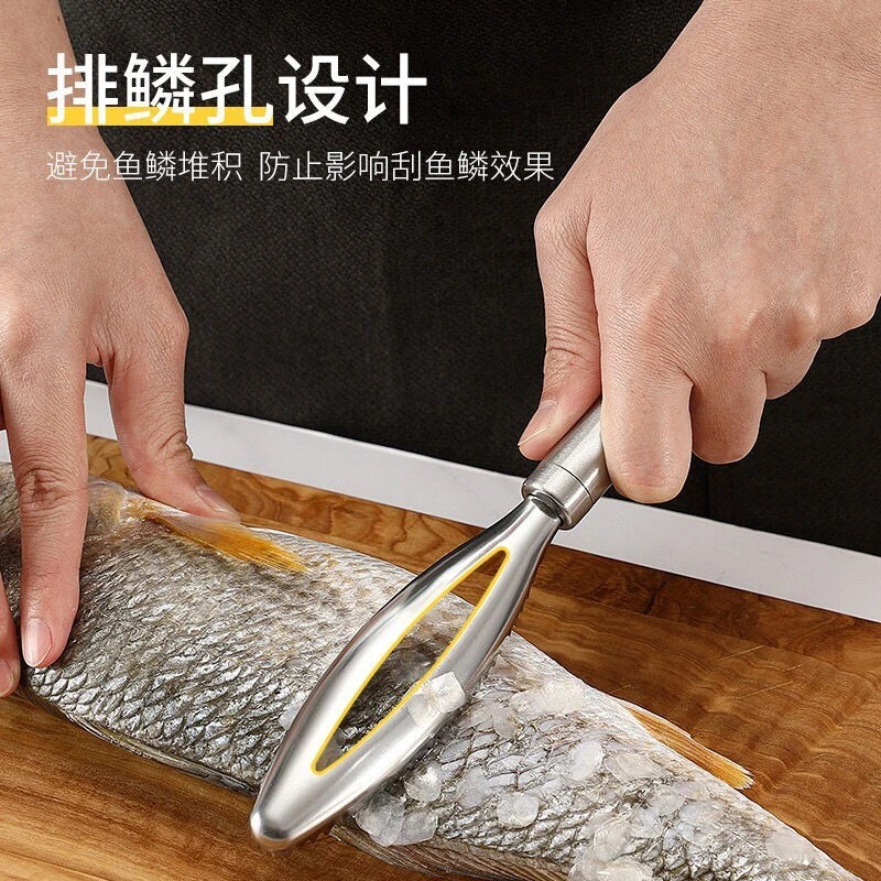 不锈钢鱼鳞刨刮鱼鳞神器图片
