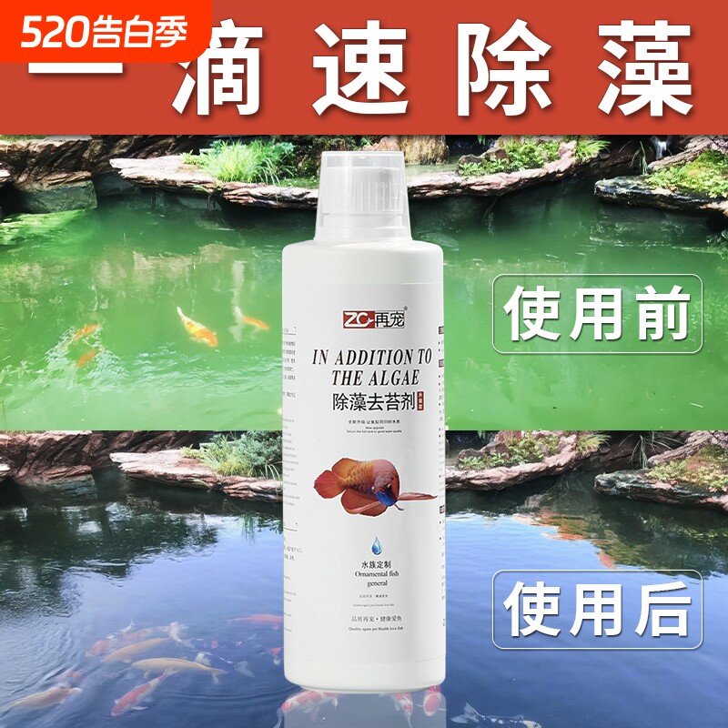 鱼缸除藻剂去水藻硝化细菌鱼池净水除绿藻除绿水亚甲基蓝水质褐藻