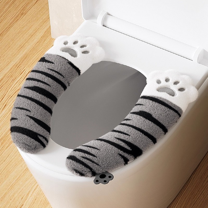 马桶坐垫冬季2025新款加绒粘贴式卫生间厕所家用四季通用坐便套