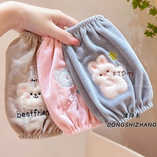 套 男女童卡通袖 儿童秋冬防污耐脏袖 套高颜值毛绒加厚可爱宝宝护袖