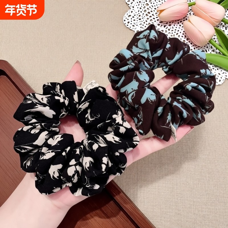 简约复古印花大肠发圈优雅气质时尚缎面扎发发圈百搭碎花头绳发饰,饰品/流行首饰/时尚饰品新,发饰,淘宝优惠券,粉丝福利购,淘宝优惠卷