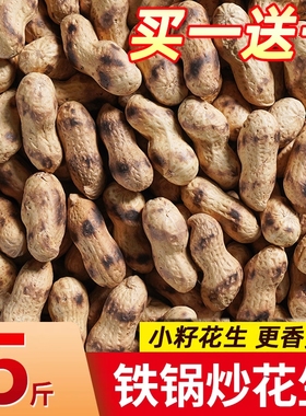 喜云祥农家铁锅手炒花生带壳熟花生原味柴火现炒炒货零食年货