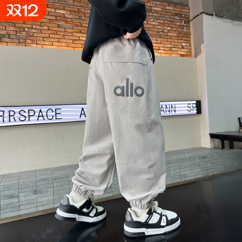 儿童装男童秋装裤子春秋款2025新款长裤卫裤男孩秋季中大童运动潮