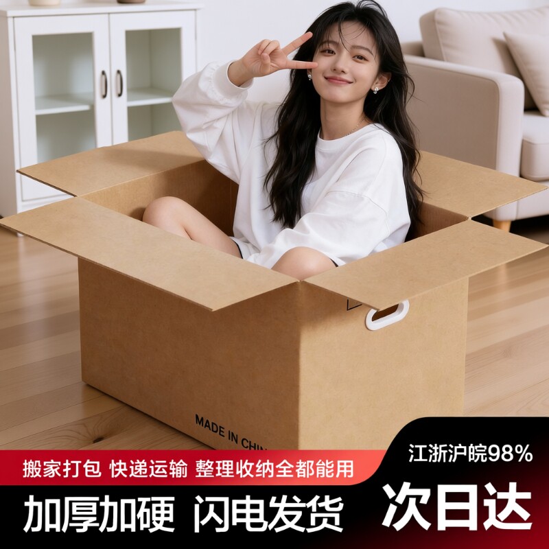 梦箱家大号加厚纸箱|千人加购图片