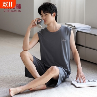 薄款 大码 高级感可外穿家居服多规格 冰丝背心新款 俞兆林睡衣男款