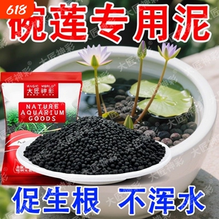 碗莲泥专用泥水草泥睡莲铜钱草鱼缸水族造景荷塘泥水培种植不伤鱼