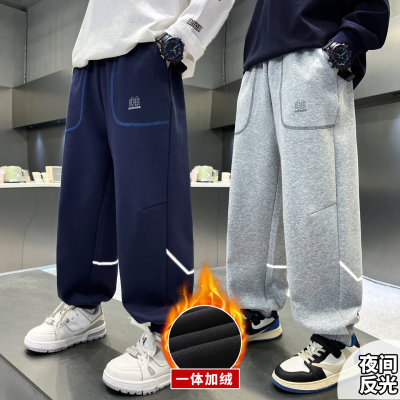 男童束脚运动裤春秋2025新款儿童中大童秋装卫裤初中生休闲长裤潮