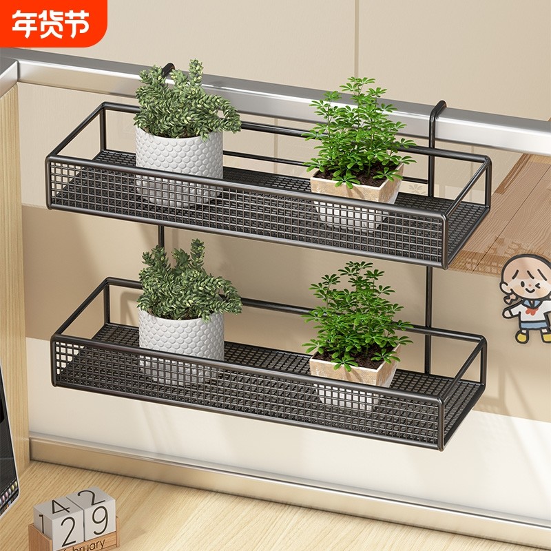 办公桌收纳挂篮桌面工位屏风隔板悬挂置物架办公室用品整理架杂物