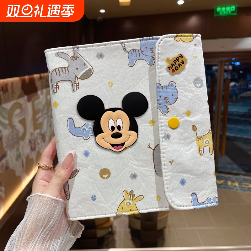 孕检产检收纳册报告单孕妈可折叠a5小巧便携式蛇宝宝布艺孕妇初期用品产检包资料记录册高颜值怀孕档案收纳袋